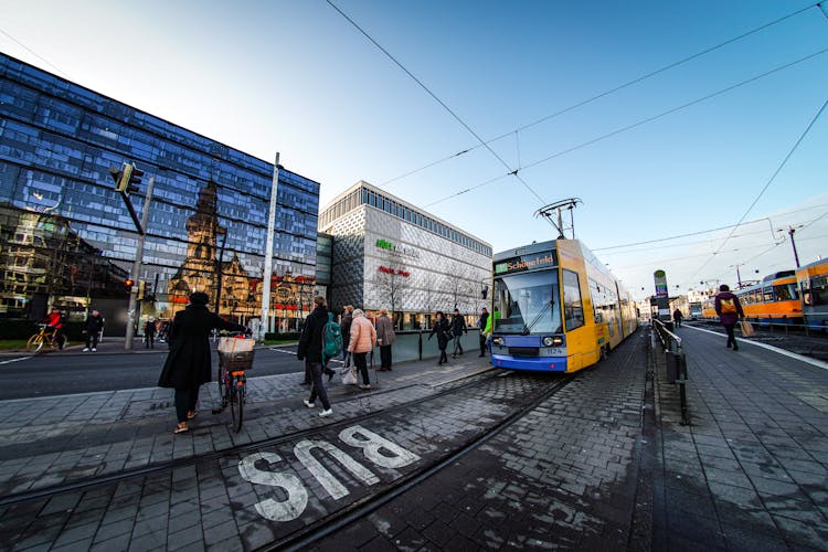 People Crossing Street In Berlin