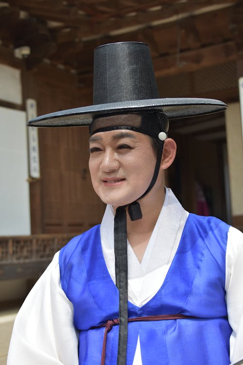 A Man Wearing Traditional Clothes
