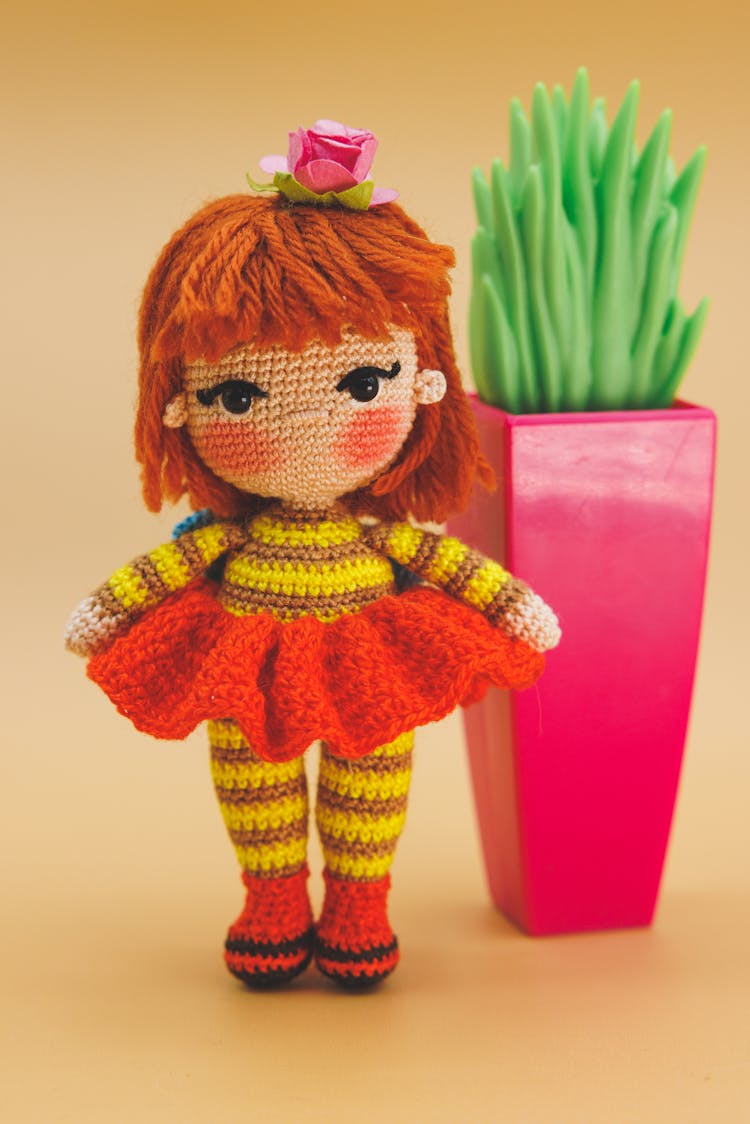 Photo Of A Knitted Doll