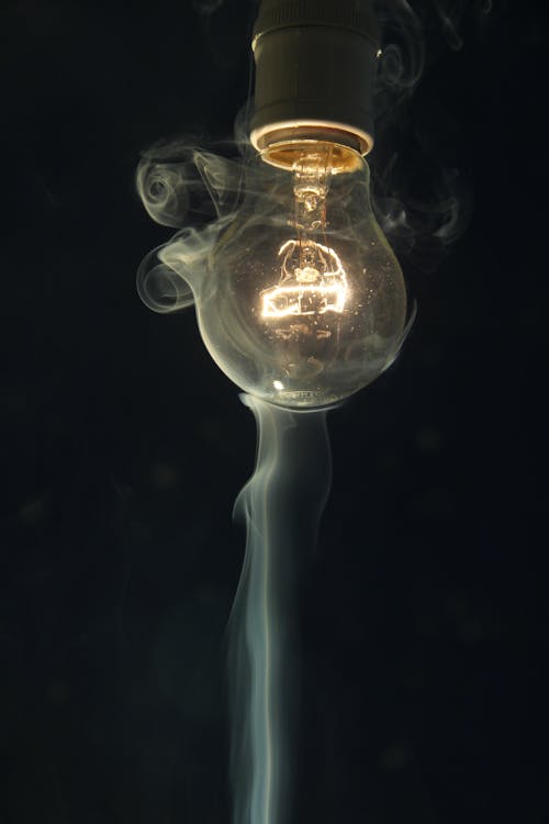 Close-Up Shot of a Light Bulb