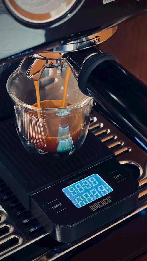 Free Close-Up Shot of a Coffee Machine Stock Photo