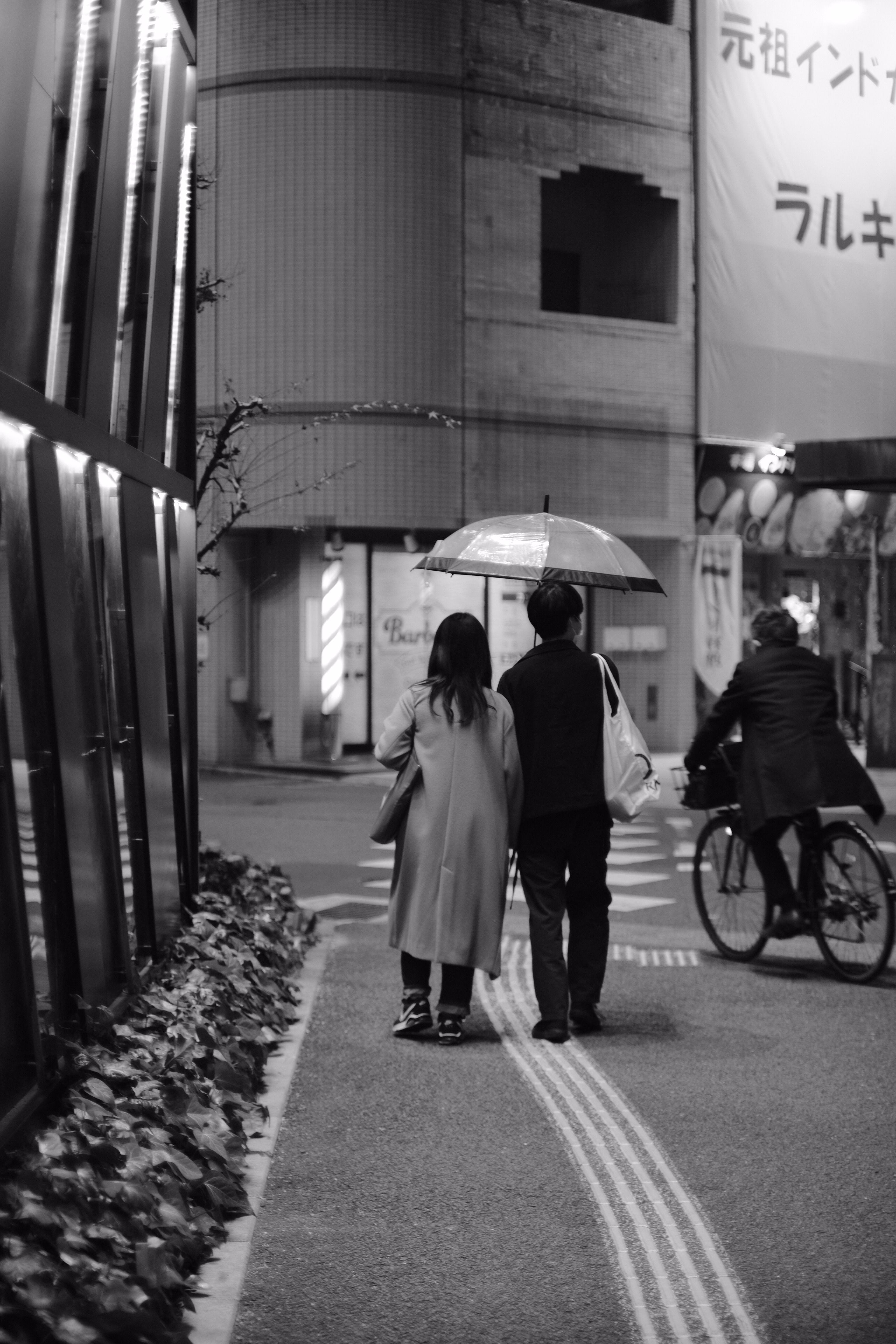 Grayscale Photography of People Walking on the Street · Free Stock Photo