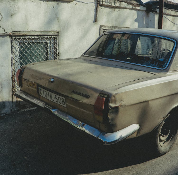 Rear Lights In Old Car