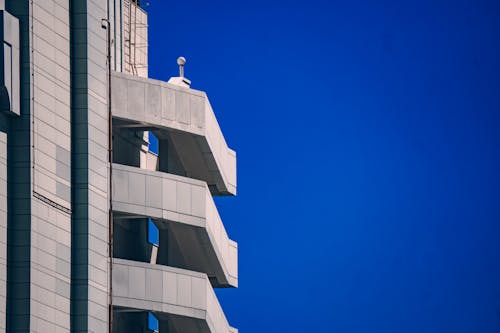 Modern Architecture against Blue Sky