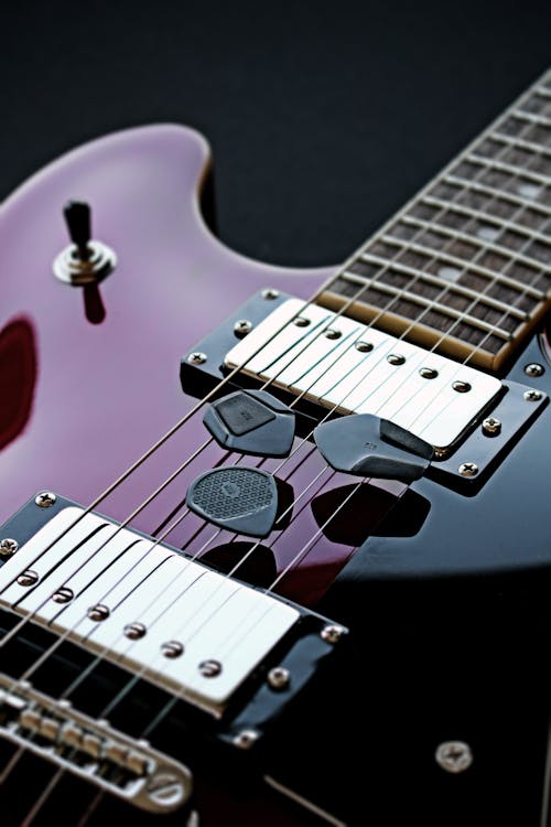 Close-Up Shot of an Electric Guitar