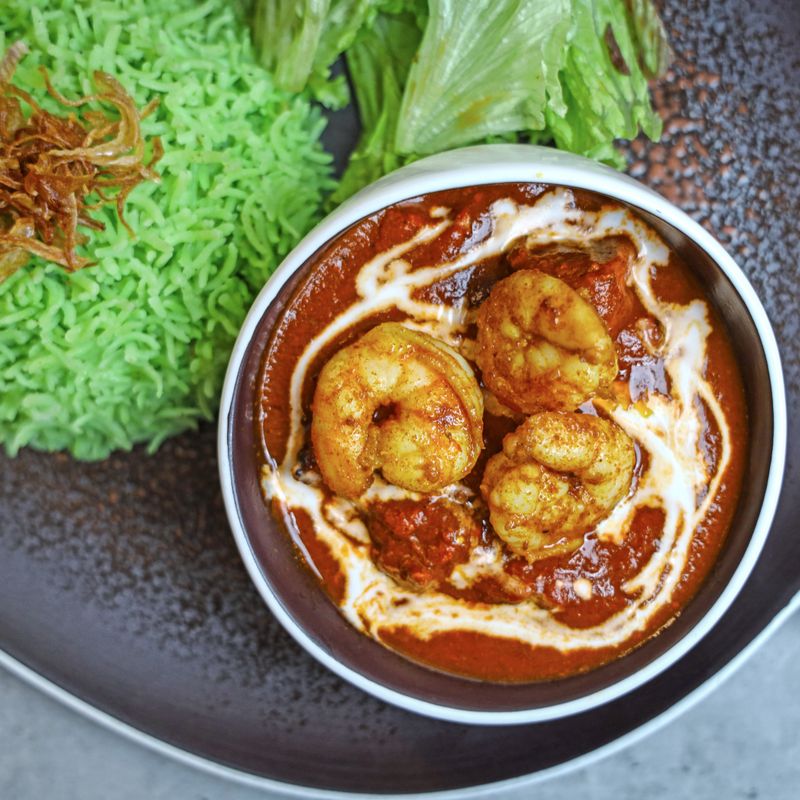 Diwali Coconut Curry Leaf Prawn Marinade