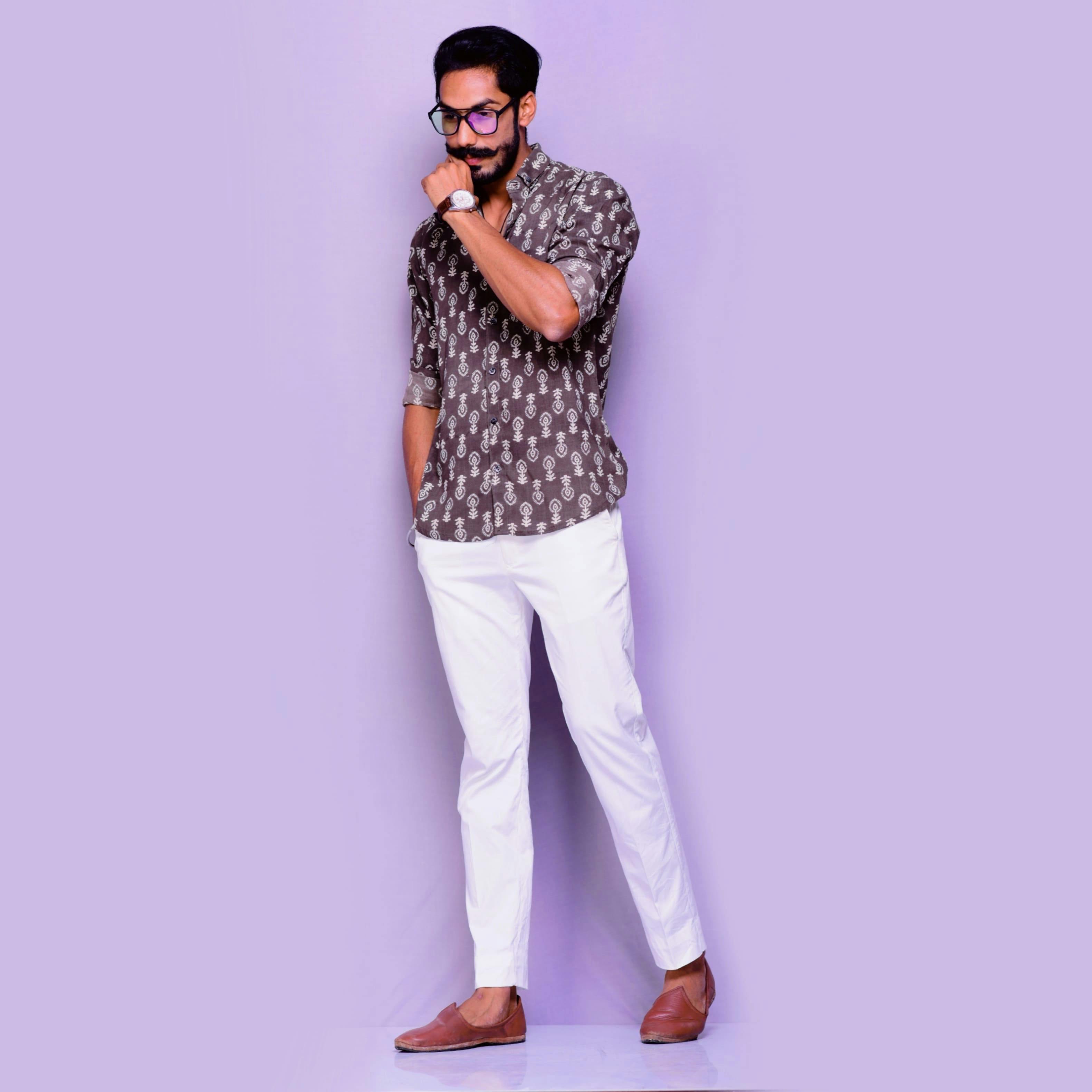 SELECTED HOMME Formal Shirts  Buy SELECTED HOMME Men Solid Formal Purple  Shirt Online  Nykaa Fashion