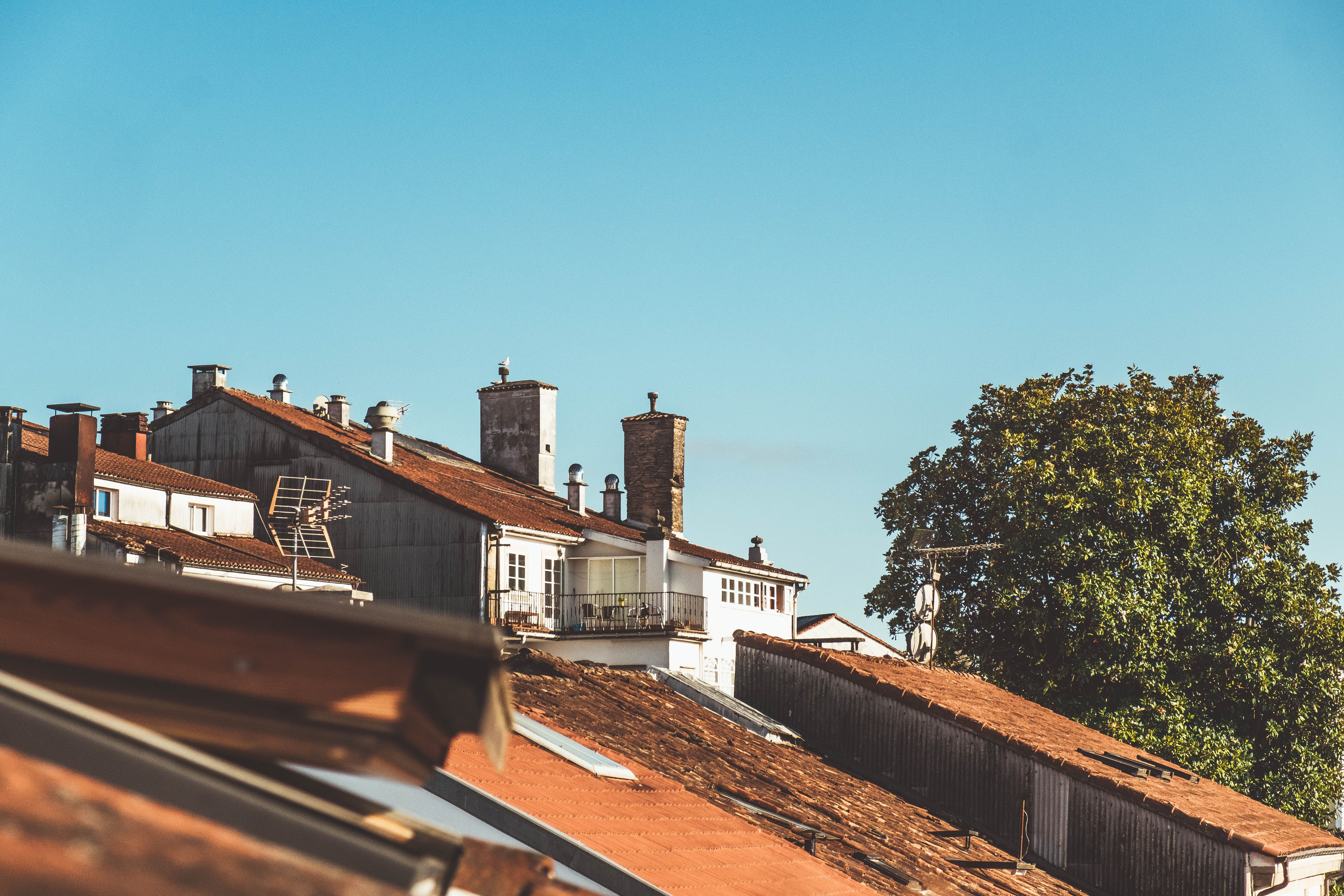 Rooftops of Houses · Free Stock Photo