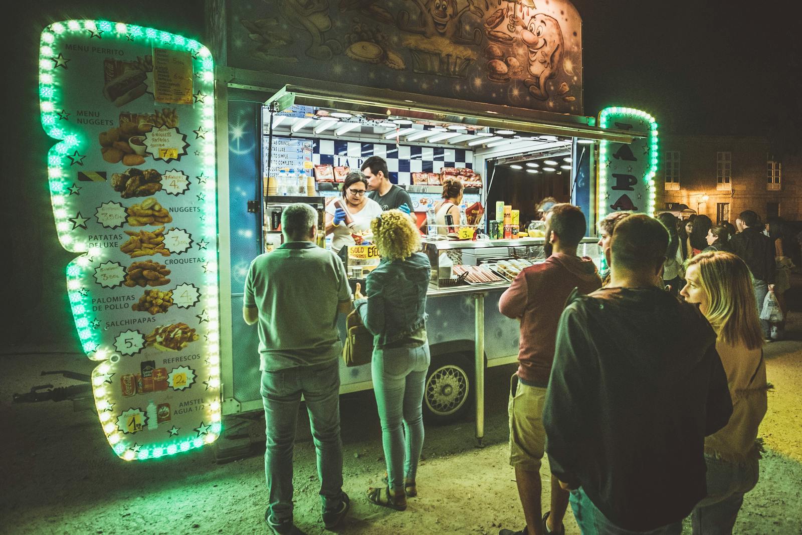 Photo Of A Street With Street Food At Night Free Stock Photo thai-red-curry-with-chicken-moribyan