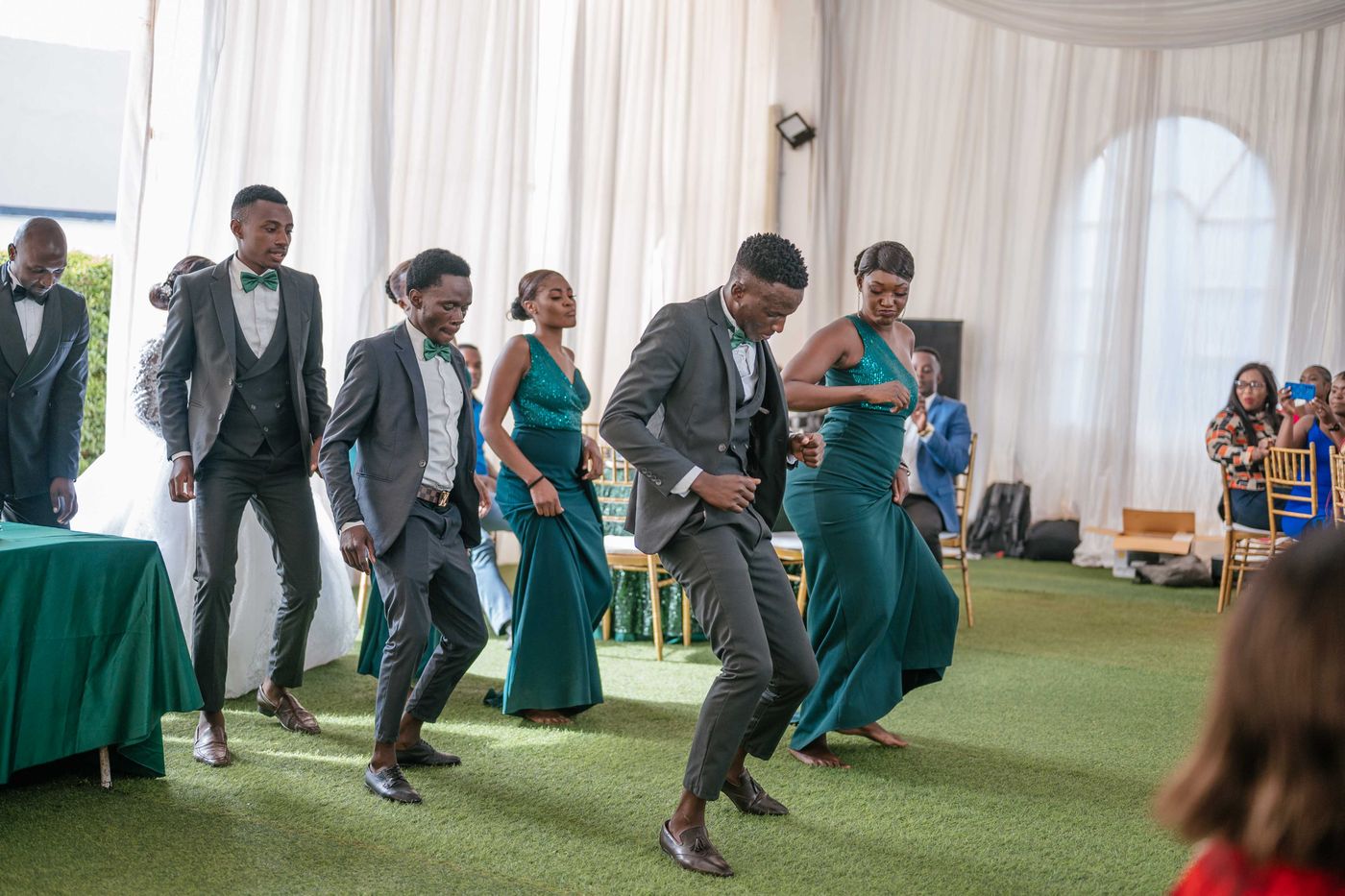 People dancing together
