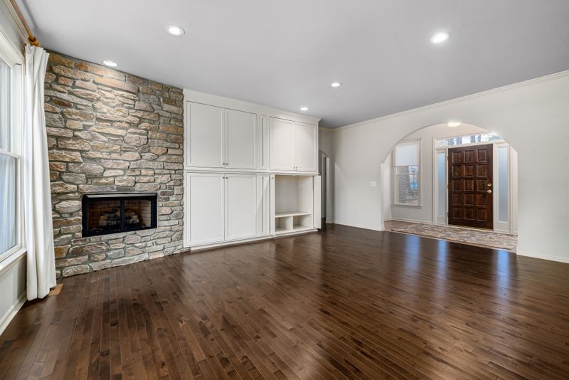 Freshly painted living room interior
