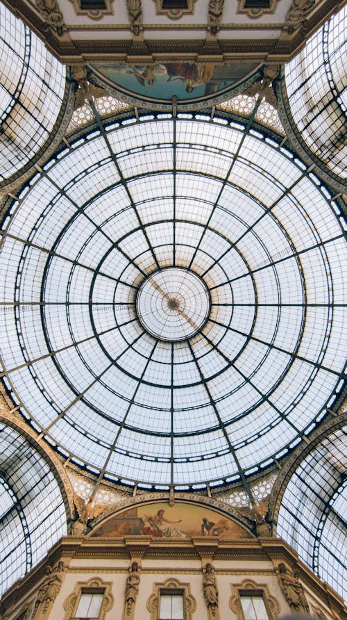 Ceiling in the Galleria Vittorio Emanuele II, Milan, Italy 