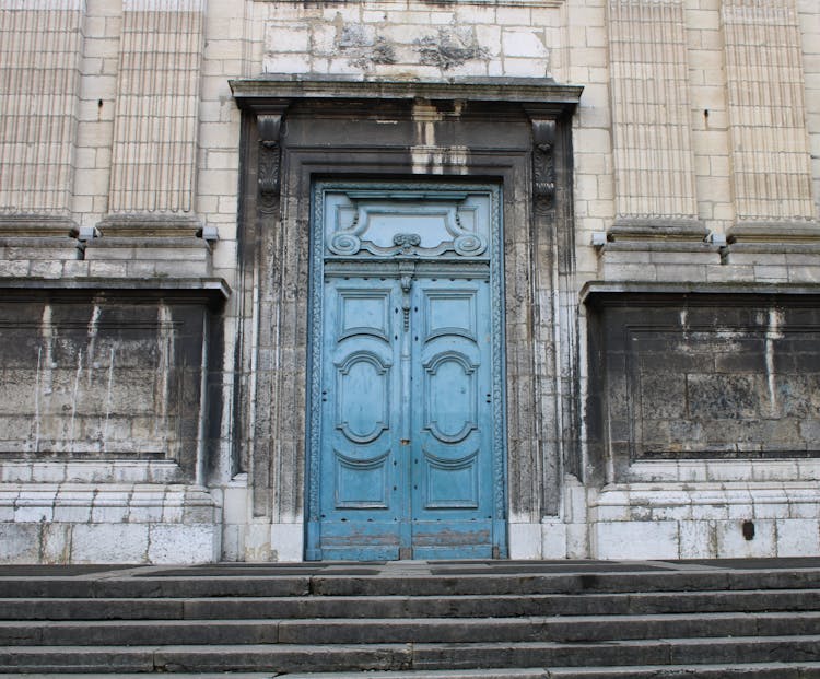 Old Wooden Door With A Pattern 