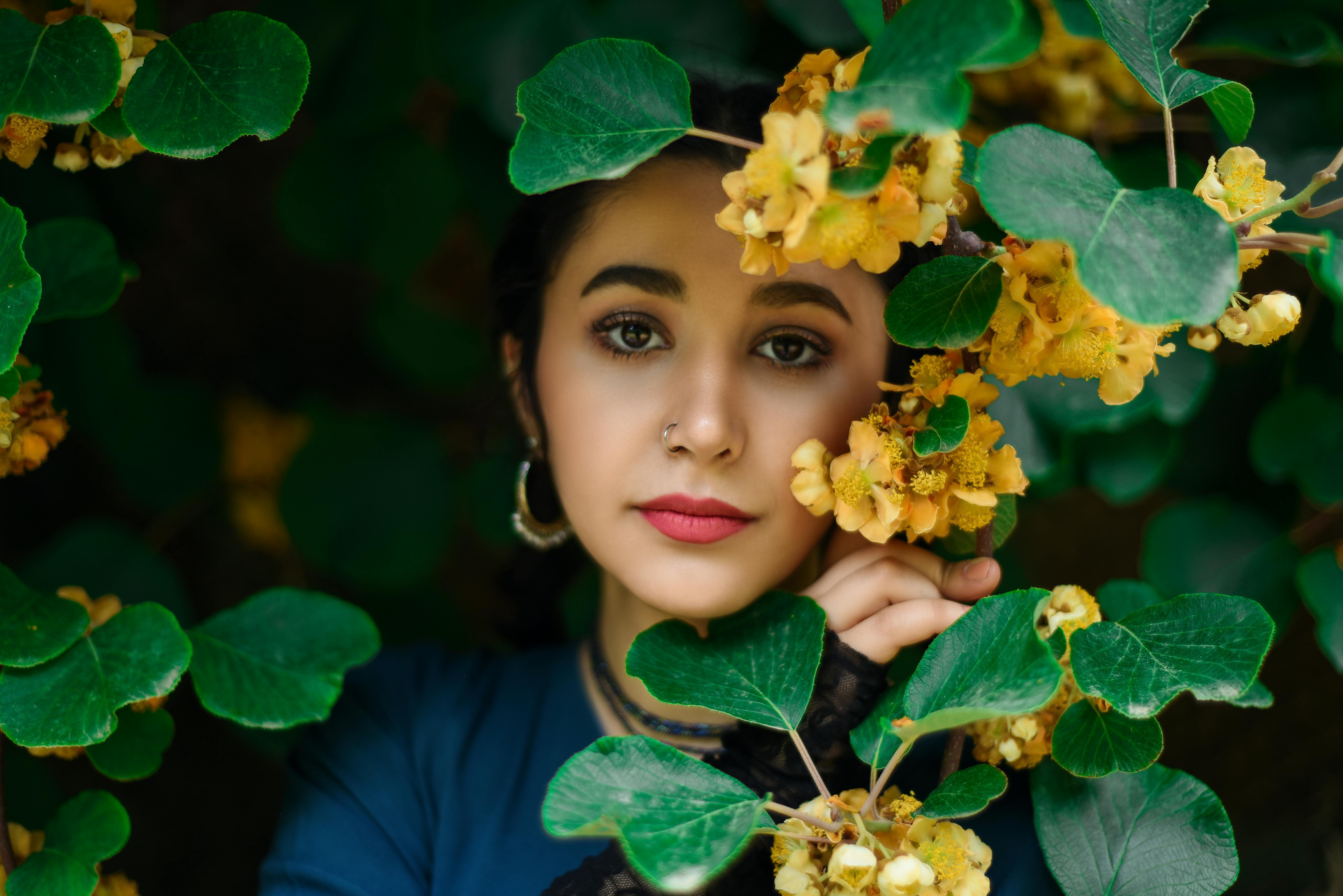 Young Woman Sitting Next To Green Plants Free Stock Photo chicken-nuggets-in-2024-chicken-nugget-recipes-nuggets-recipe
