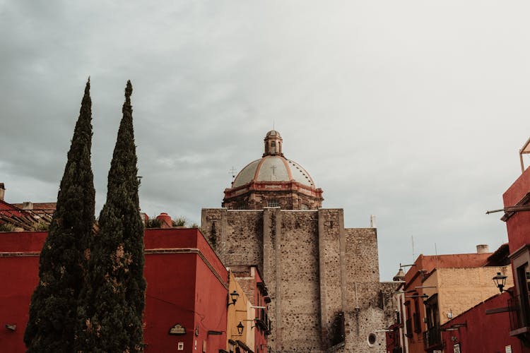 Ancient Church Of San Miguel De Allende In Mexico