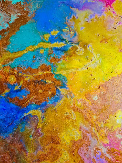Close up of Colorful Paint