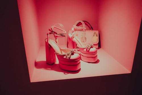 High Heels and Bag in Pink