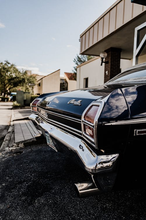 Tail Lights of Vintage Car