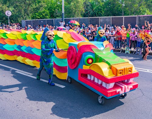 Kostenloses Stock Foto zu bunter drache, dia de los muertos, karneval