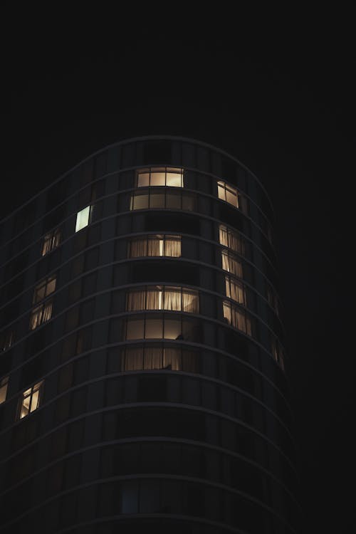 Lights in Apartments at Night