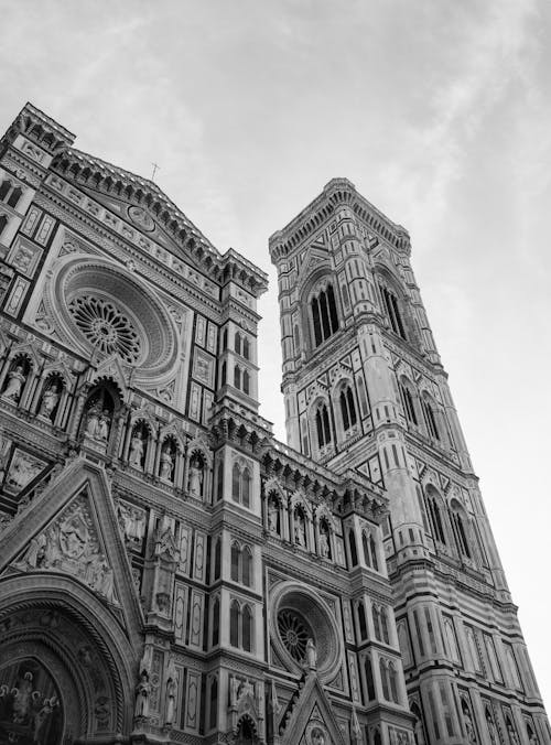 Black and White Photo of Florence Cathedral 