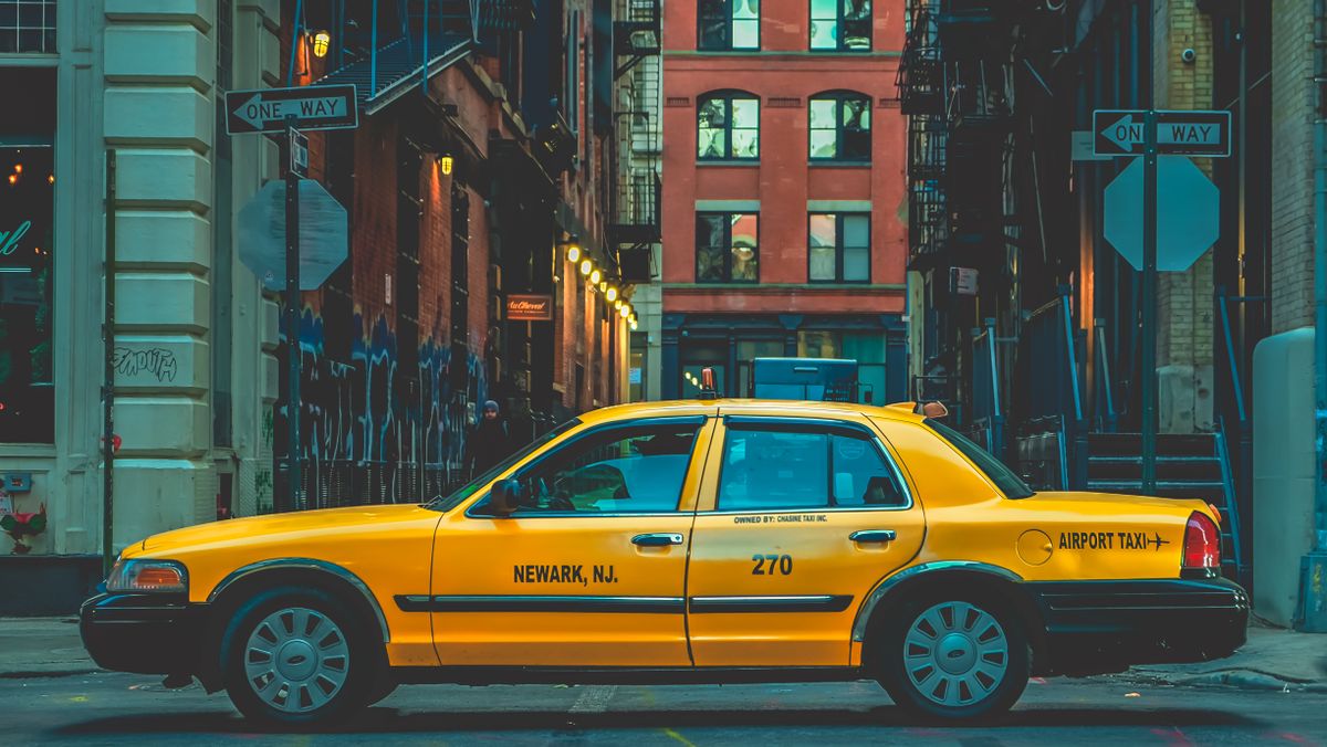 A PowerCabs taxi arriving for pickup
