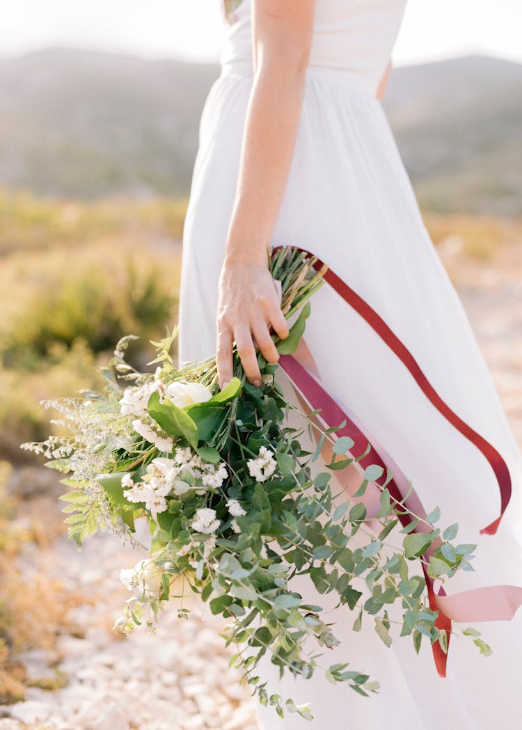 Bride Holding Bouquet