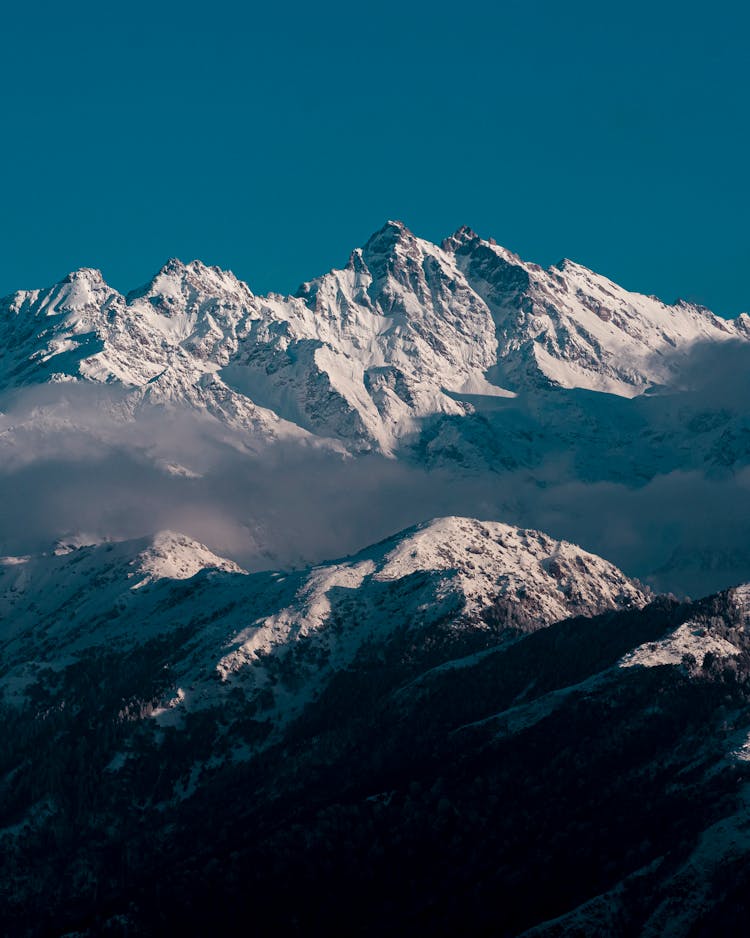 Himalayan Mountain Range In Nepal