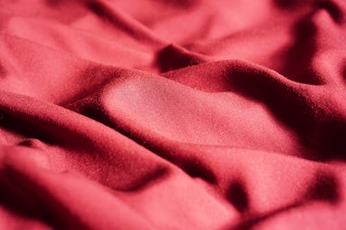 Folded Red Fabric