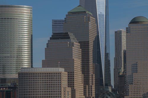 binalar, Dünya Ticaret Merkezi bir, Kent içeren Ücretsiz stok fotoğraf
