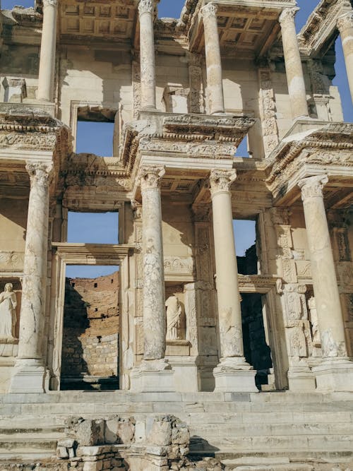 Foto d'estoc gratuïta de arqueologia, columnes, ruïnes