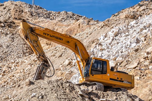 Photos gratuites de excavateur, exploiter, hyundai