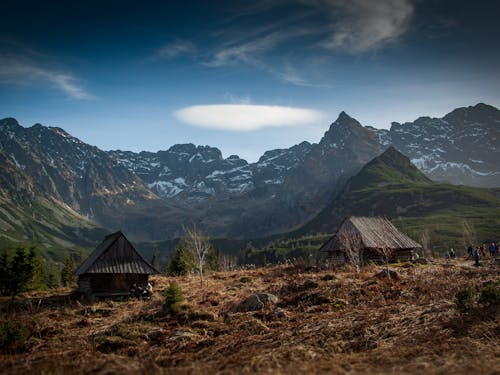 Huts in Mountains