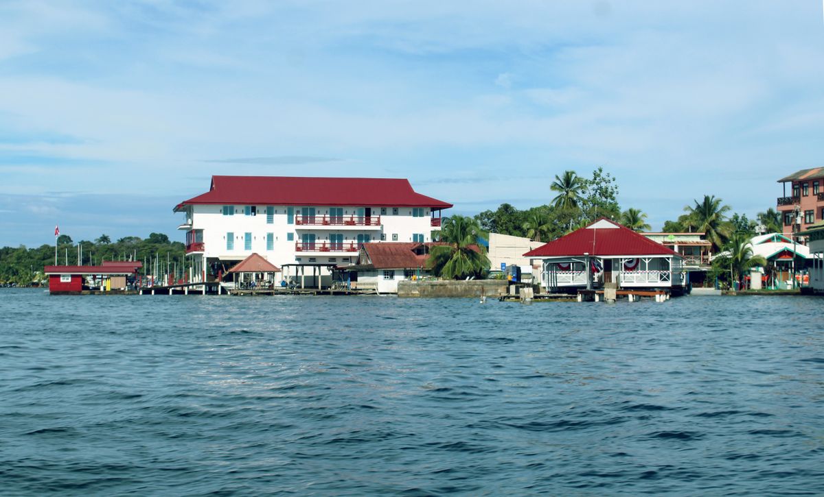 Waterfront houses of Bocas town