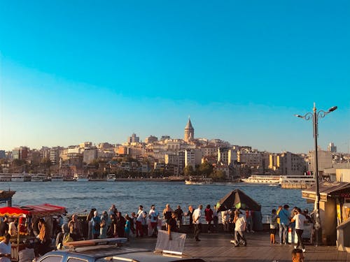 eminönü, galata köprüsü, galata kulesi içeren Ücretsiz stok fotoğraf