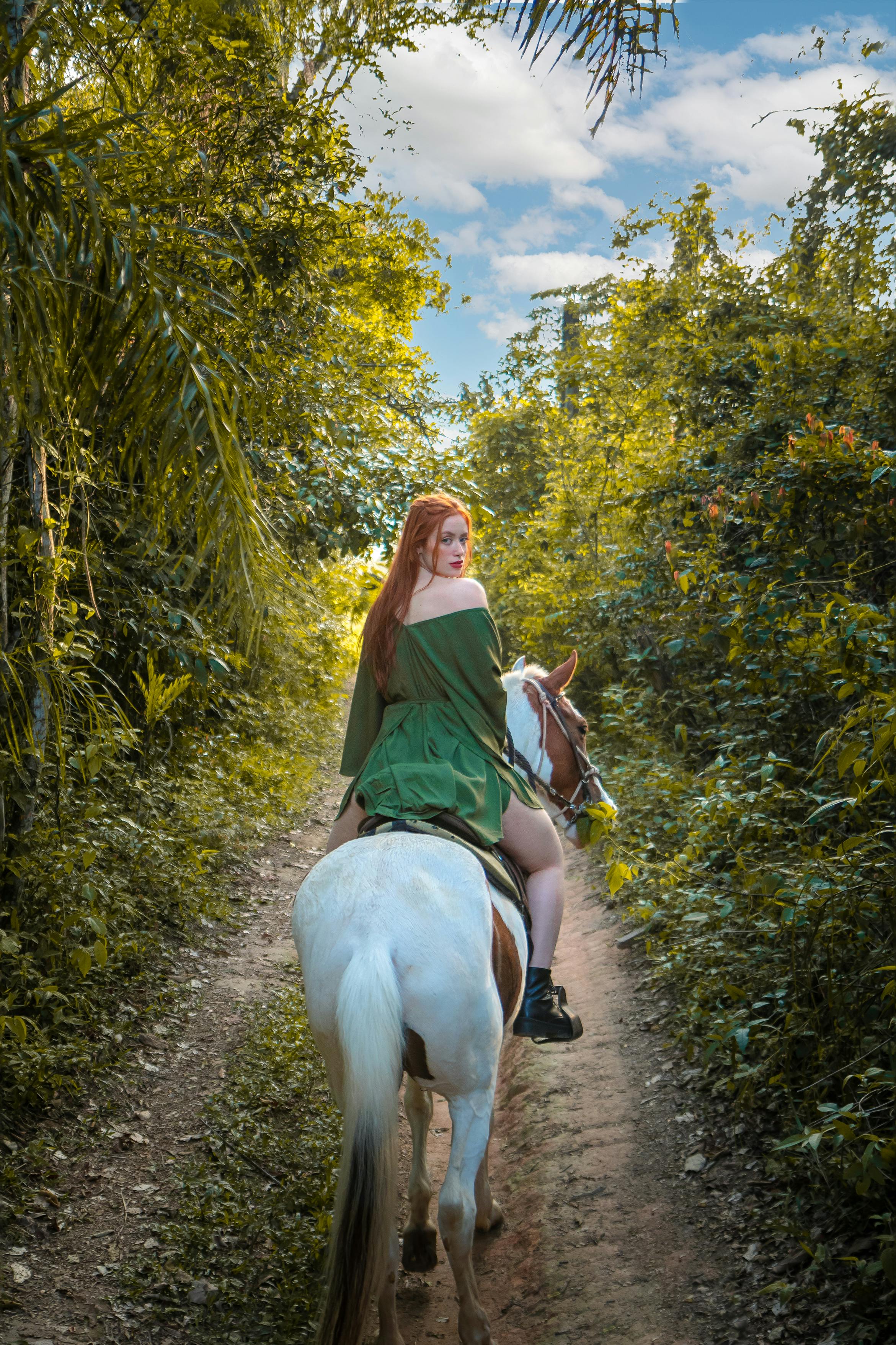 Beautiful Woman Riding a Horse · Free Stock Photo