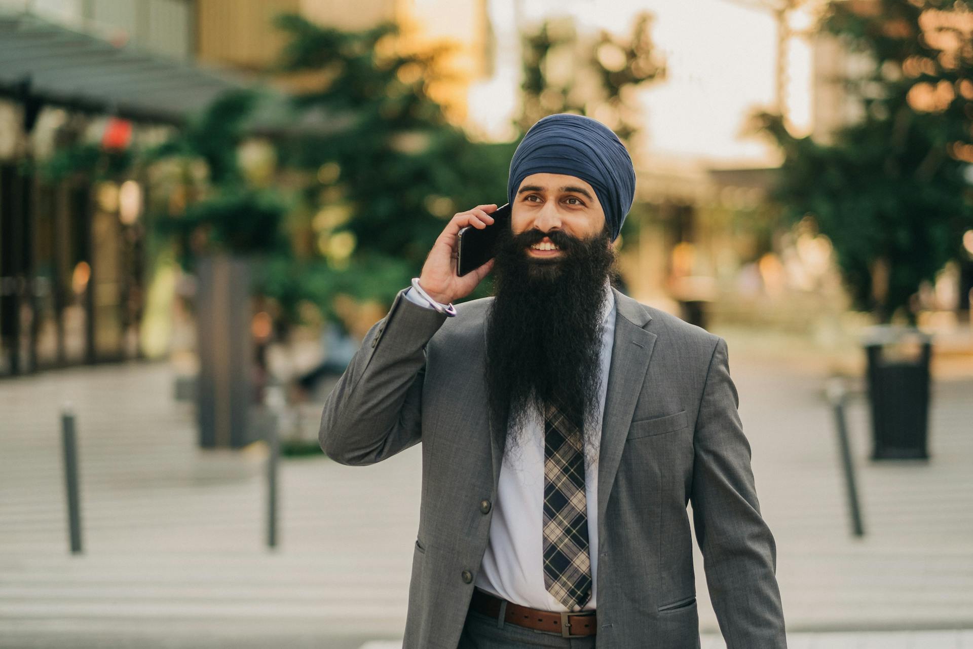 Smiling Businessman in Turban