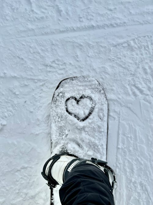 Gratis arkivbilde med form, hjerte, snø