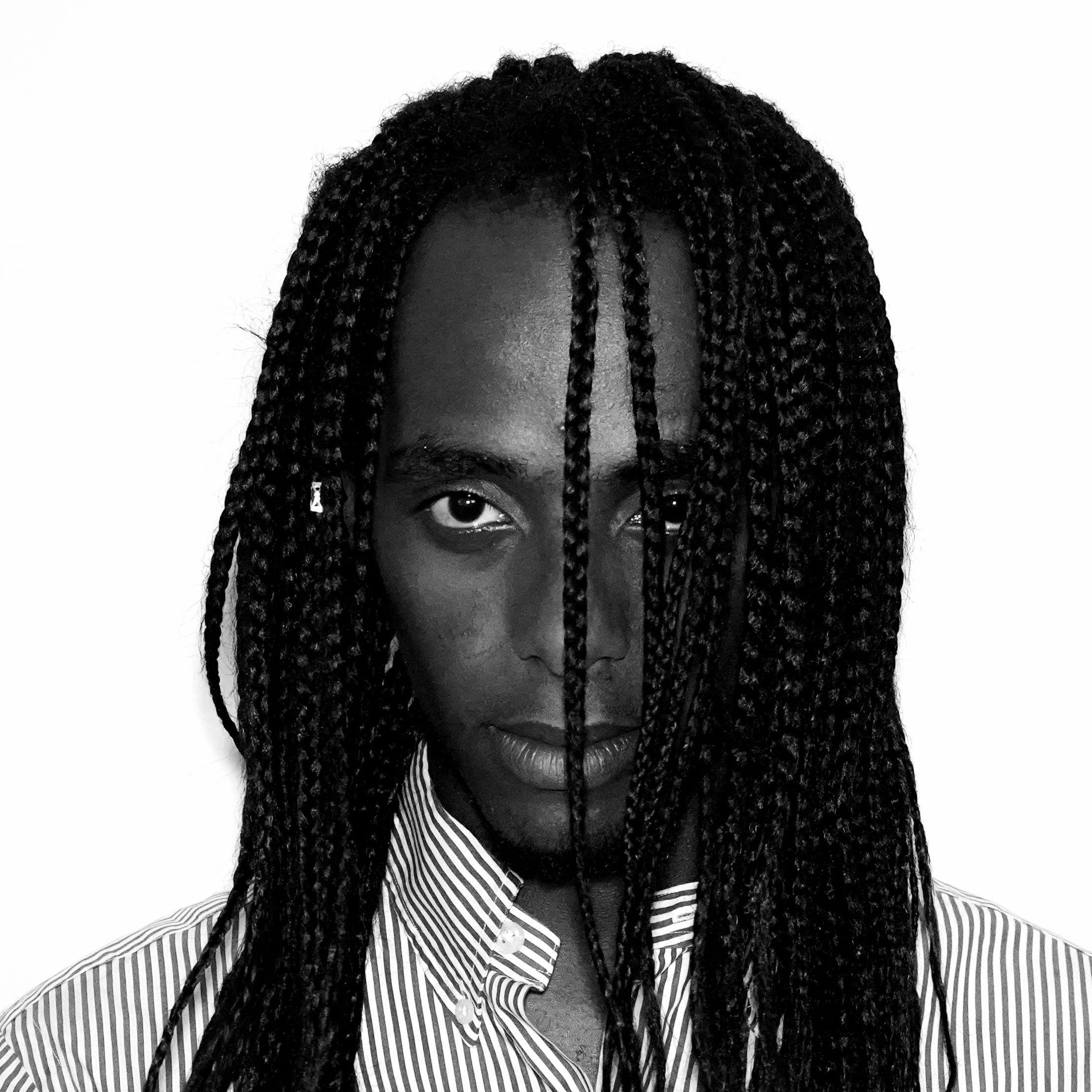 Face of Man with Dreadlocks