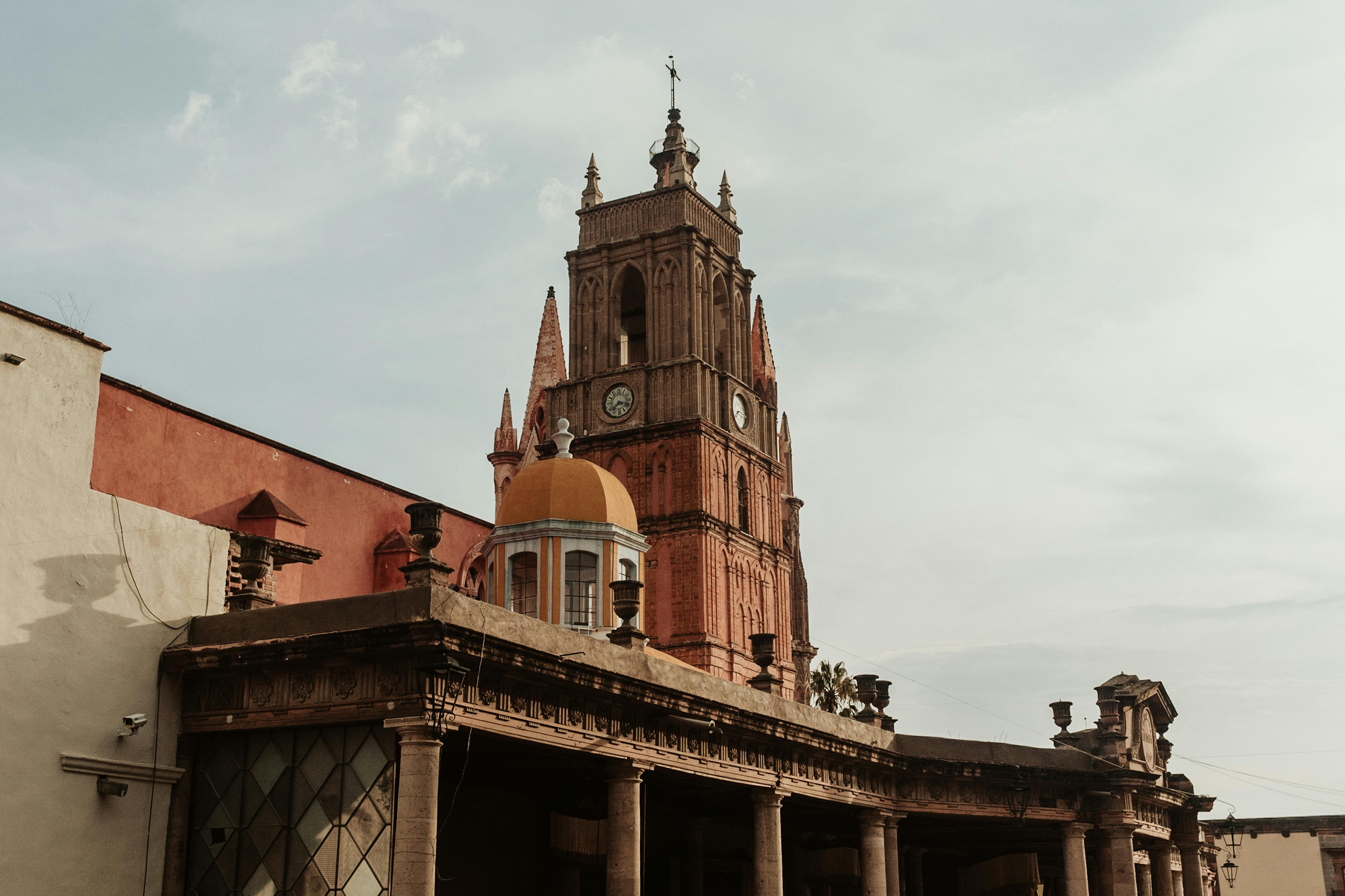 Iconic view of Parroquia in San Miguel de Allende, showcasing unique architecture.
