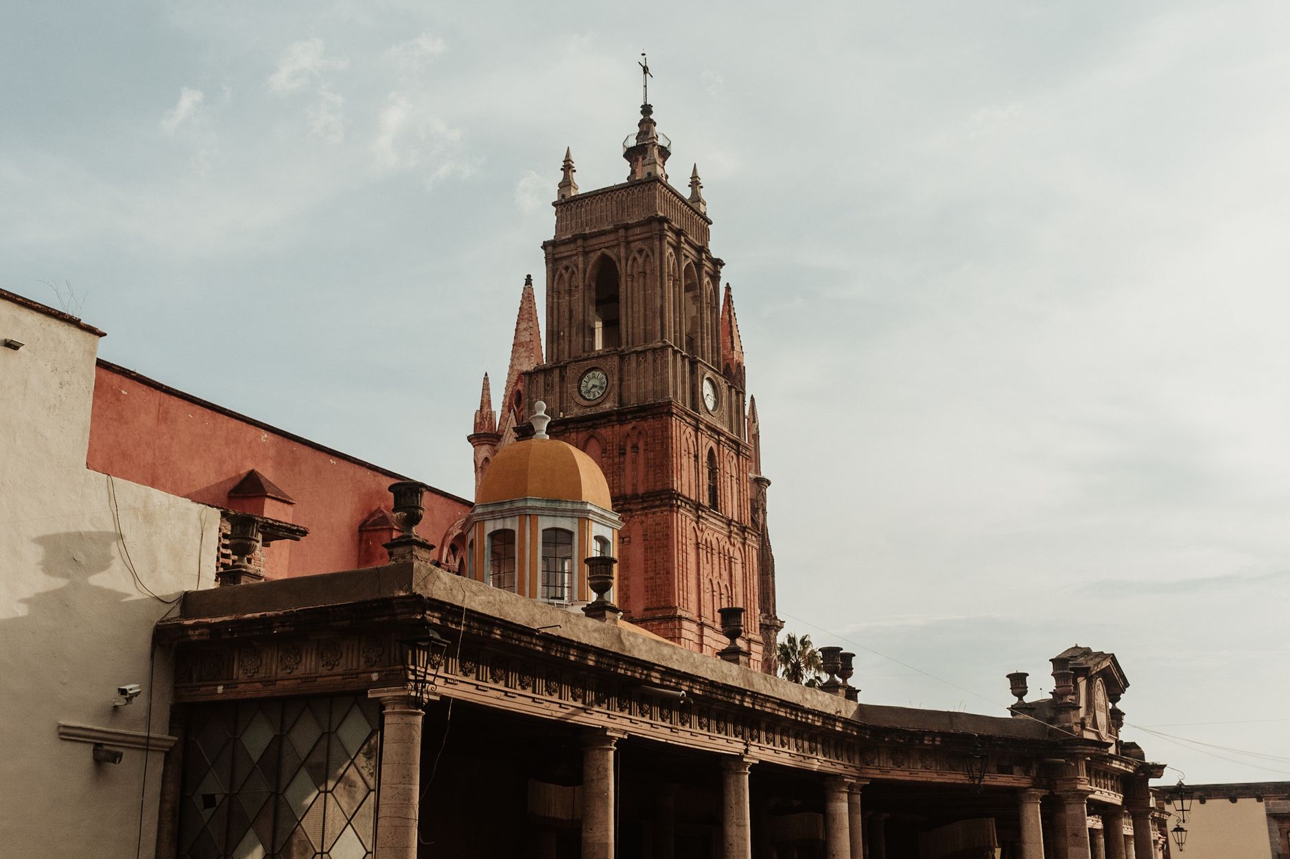 parroquia san miguel archangel pink spires church jardin