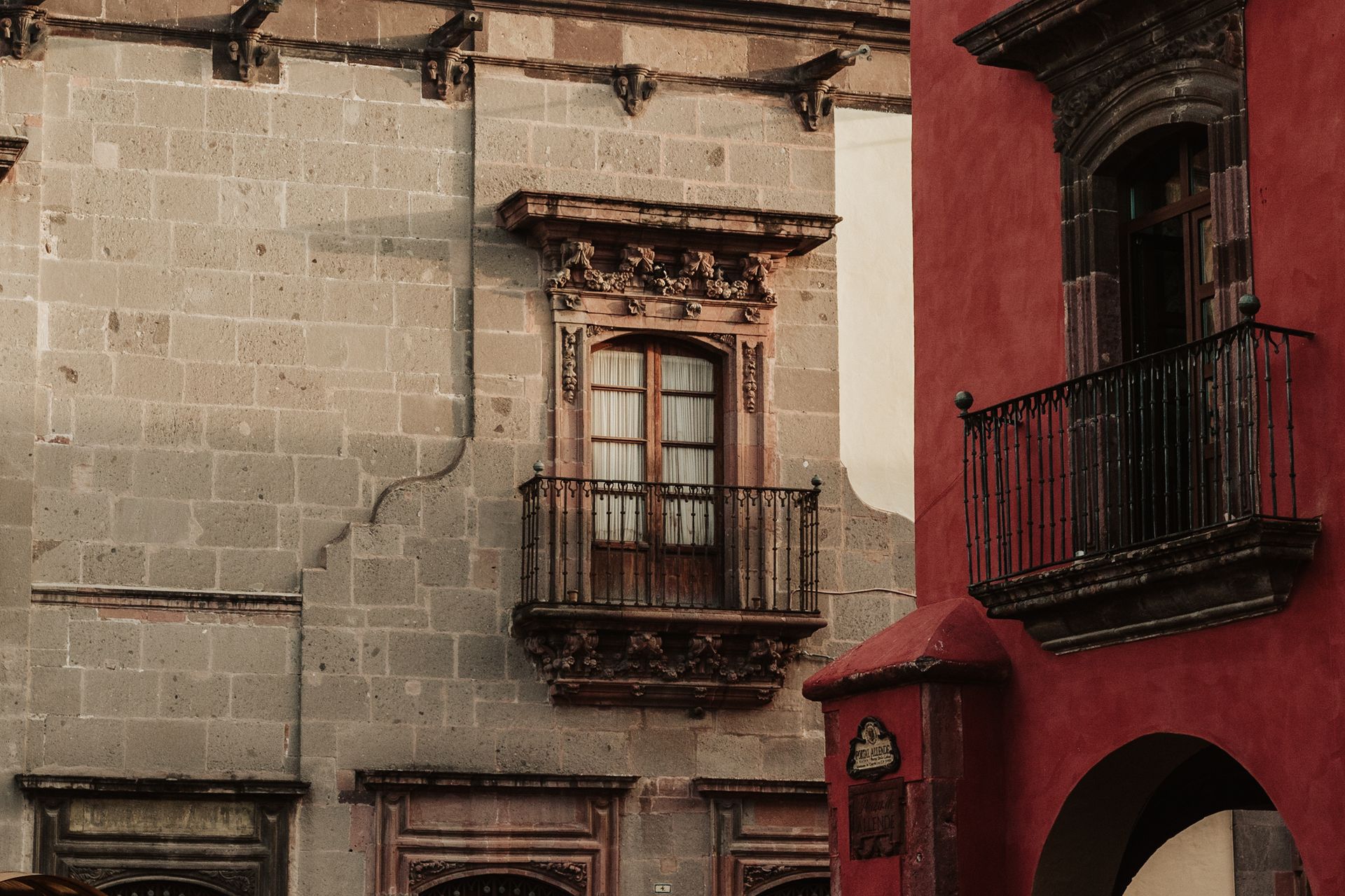 Windows and Balconies on Buildings Facades