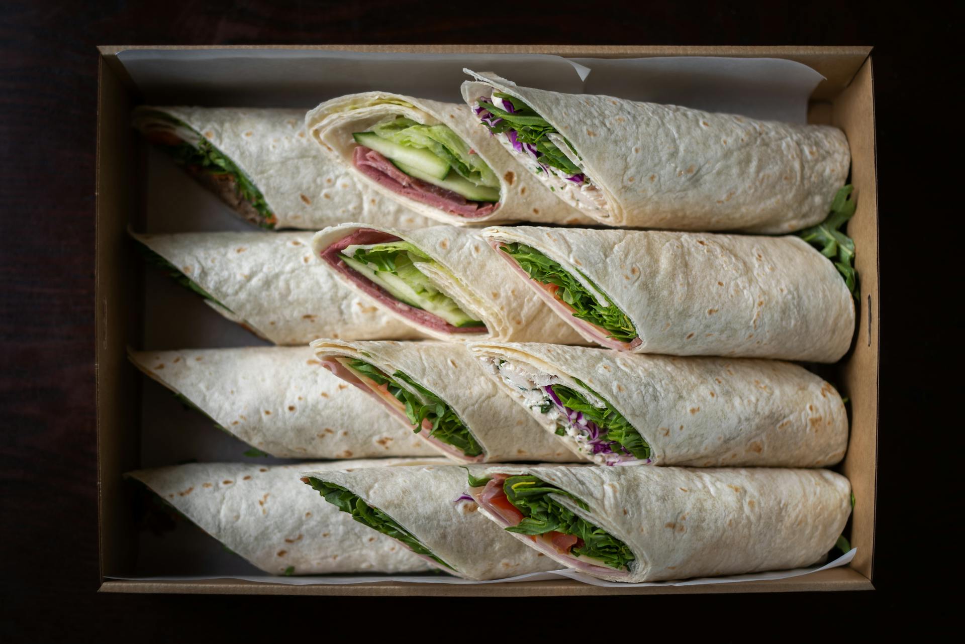 Wraps in Brown Box