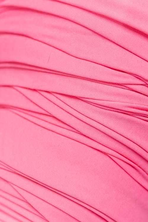 Close-Up Shot of Pink Fabric