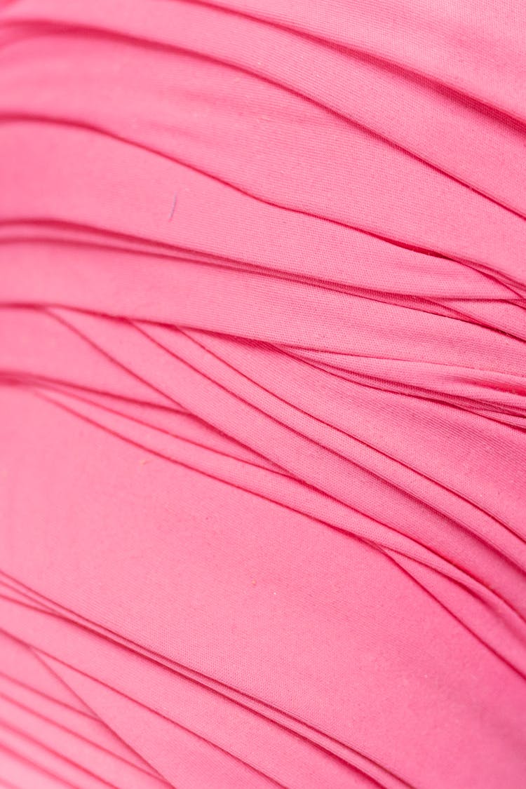 Close-Up Shot Of Pink Fabric