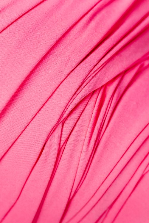 Free Close-up of vibrant pink fabric showcasing elegant folds and textile texture. Stock Photo