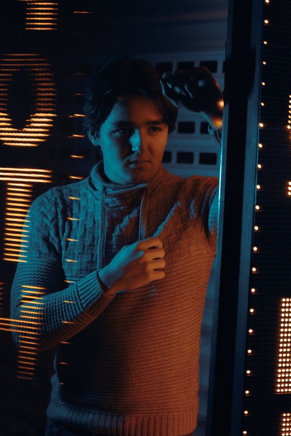 Neon marquee portrait by Atahan Demir on Pexels