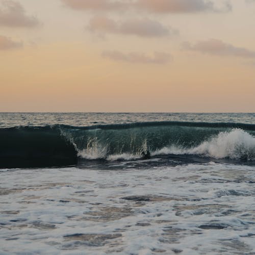Gratis lagerfoto af aften, bølger, bølger bryder