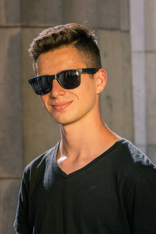Portrait of Man Wearing Sunglasses 