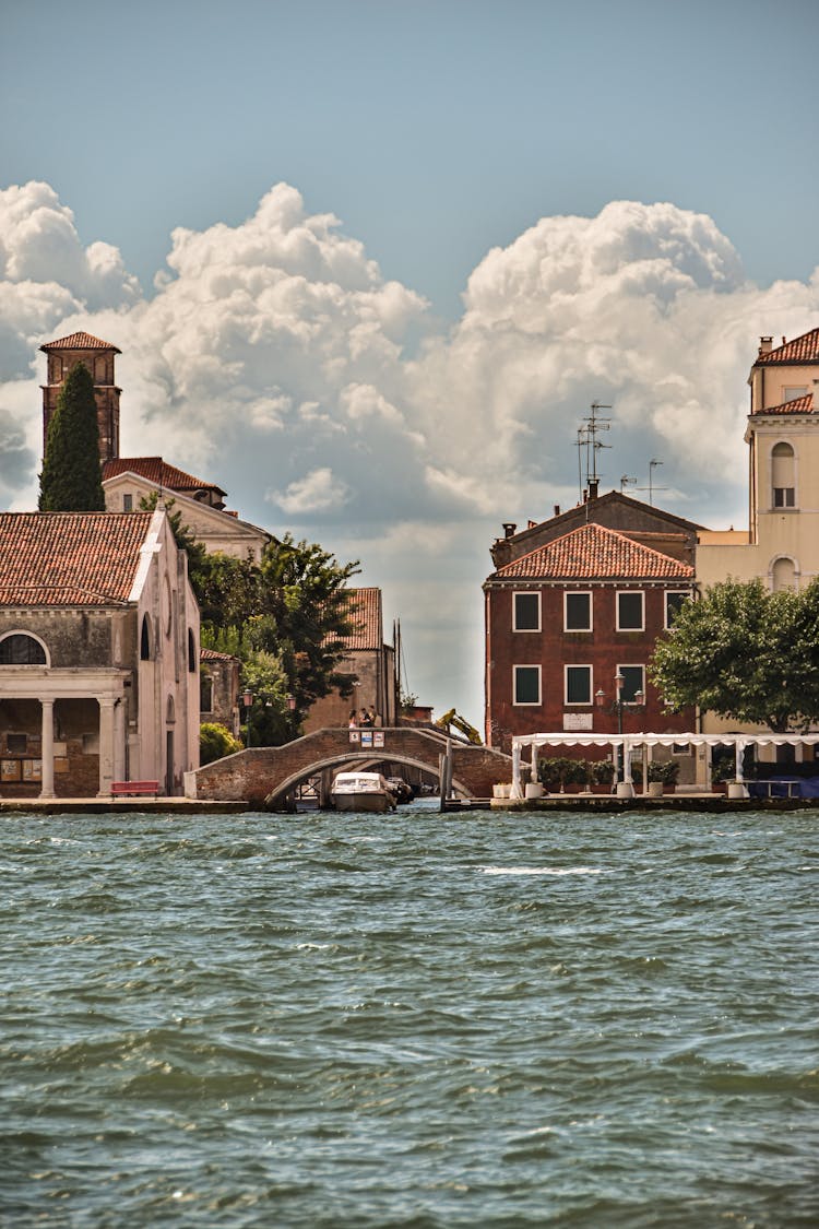 Old Traditional Houses In Water